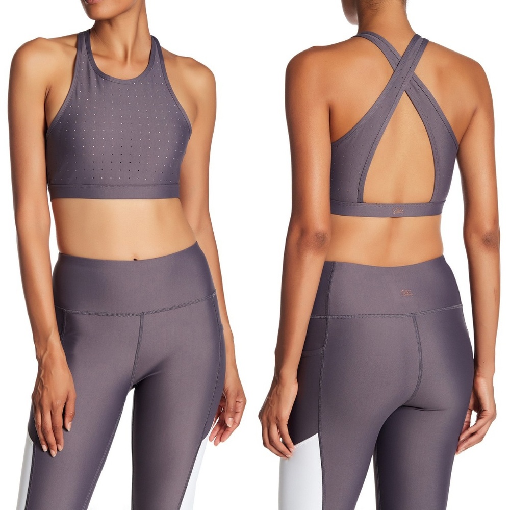 Perforated Crossback X-Back Sports Bra XS L